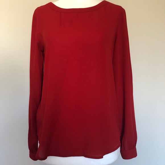 LOFT long sleeve blouse XXSP - Picture 3 of 7